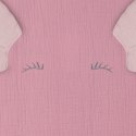 Hi Little One poszewka na pościel dla niemowląt z oddychającej organicznej BIO bawełny MOUSE Baby Pink/Blush