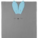 Hi Little One poszewka na pościel dla niemowląt z oddychającej organicznej BIO bawełny SLEEPY BUNNY Grey/Baby Blue