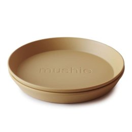 Mushie - 2 talerzyki Round Mustard