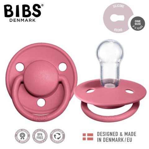 BIBS DE LUX CORAL Smoczek uspokajający silikonowy ONE SIZE