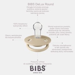 BIBS DE LUX DARK OAK Smoczek uspokajający silikonowy ONE SIZE