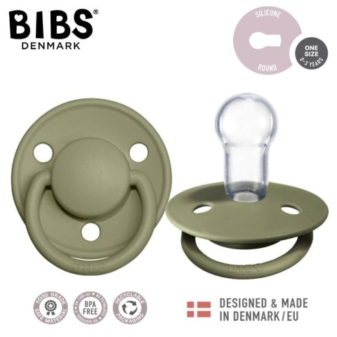 BIBS DE LUX OLIVE Smoczek uspokajający silikonowy ONE SIZE