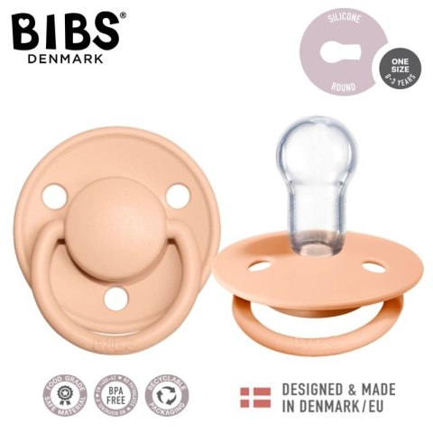 BIBS DE LUX PEACH SUNSET Smoczek uspokajający silikonowy ONE SIZE