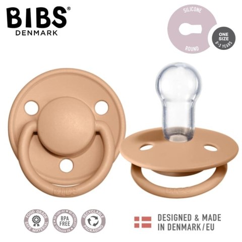 BIBS DE LUX PEACH Smoczek uspokajający silikonowy ONE SIZE