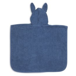 Jollein ponczo kąpielowe z kapturem 65x62 cm Króliczek RABBIT Jeans Blue