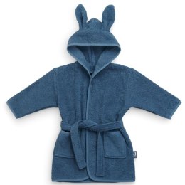 Jollein szlafroczek dziecięcy z kapturem 3-4 lata Króliczek RABBIT FROTTE Jeans Blue