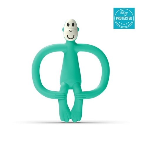 Matchstick Monkey gryzak silikonowy sensoryczny ze szczoteczką BioCote Mint Green