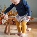 GoBabyGo antypoślizgowe legginsy do raczkowania i nauki chodzenia Mustard 12 m+