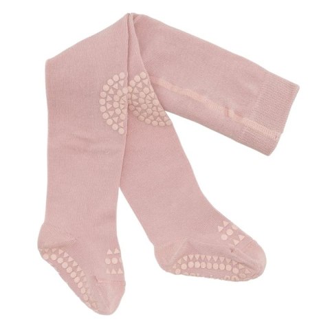 GoBabyGo antypoślizgowe rajstopy do raczkowania i nauki chodzenia Dusty Rose 6 m+