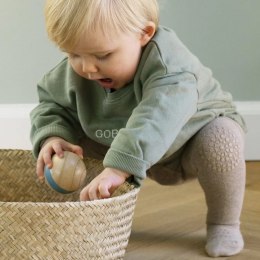 GoBabyGo antypoślizgowe rajstopy do raczkowania i nauki chodzenia Sand 12 m+