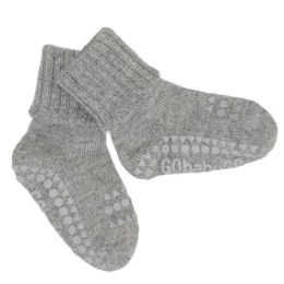 GoBabyGo antypoślizgowe skarpetki do nauki chodzenia ALPACA Grey Melange 12 m+