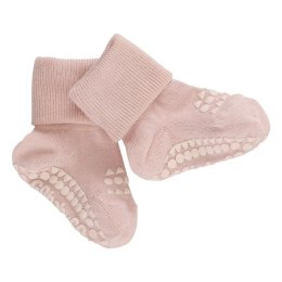 GoBabyGo antypoślizgowe skarpetki do nauki chodzenia BAMBOO Soft Pink 0 m+