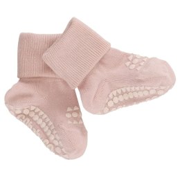 GoBabyGo antypoślizgowe skarpetki do nauki chodzenia BAMBOO Soft Pink 6 m+