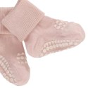 GoBabyGo antypoślizgowe skarpetki do nauki chodzenia BAMBOO Soft Pink 6 m+