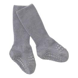 GoBabyGo antypoślizgowe skarpetki do nauki chodzenia WOOL Grey Melange 12 m+