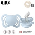 BIBS COUTURE BABY BLUE S Smoczek ortodontyczny silikonowy