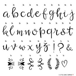 A Little Lovely Company - Litery do Lightboxa zestaw Script