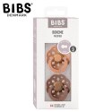 BIBS BOHEME 2-PACK PEACH & WOODCHUCK M Smoczek Uspokajający kauczuk Hevea