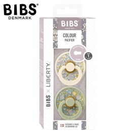 BIBS LIBERTY COLOUR 2-PACK ELOISE SAGE S Smoczek uspokajający kauczuk Hevea