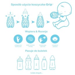 CogniKids Grip® osłonka uchwyt kognitywny do butelki FLAMINGO