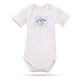 Lait Baby Organic Body Short Sleeve Tweet the Bird Blue 3 m+