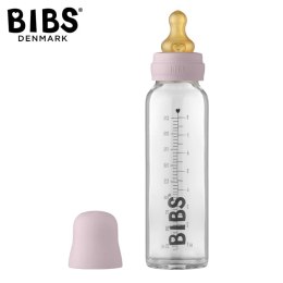 BIBS BABY GLASS BOTTLE DUSKY LILAC Antykolkowa Butelka Szklana dla Niemowląt 225 ml