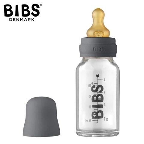 BIBS BABY GLASS BOTTLE IRON Antykolkowa Butelka Szklana dla Noworodków 110 ml