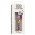 BIBS BABY GLASS BOTTLE MAUVE Antykolkowa Butelka Szklana dla Noworodków 110 ml