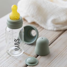 BIBS BABY GLASS BOTTLE SAGE Antykolkowa Butelka Szklana dla Noworodków 110 ml