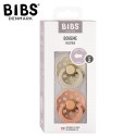 BIBS BOHEME 2-PACK VANILLA & PEACH M Smoczek Uspokajający kauczuk Hevea