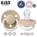 BIBS DE LUX 2-PACK BLUSH NIGHT & VANILLA NIGHT Smoczek uspokajający silikonowy ONE SIZE