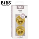 BIBS DUO COLOUR MUSTARD S Smoczek uspokajający kauczuk Hevea 2 szt