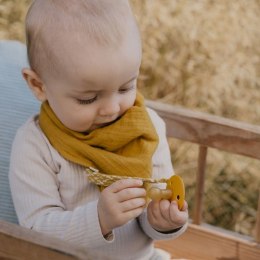 BIBS PACIFIER BRAID MUSTARD & IVORY & CLOUD zawieszka do smoczków 100% organic cotton