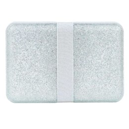 A Little Lovely Company - Śniadaniówka Lunchbox GLITTER Silver