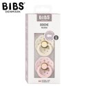 BIBS BOHEME 2-PACK IVORY & BLOSSOM M Smoczek Uspokajający kauczuk Hevea