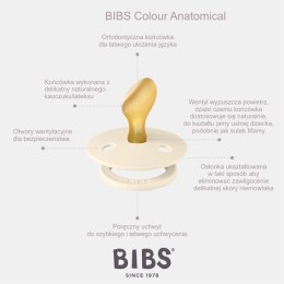 BIBS COLOUR ANATOMICAL NIGHT BLUSH S Smoczek Anatomiczny kauczuk Hevea