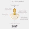 BIBS COLOUR SYMMETRICAL 2-PACK NIGHT BLUSH & VANILLA S Smoczek Symetryczny kauczuk Hevea