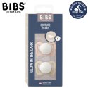 BIBS COUTURE 2-PACK BLUSH NIGHT & VANILLA NIGHT S Smoczek ortodontyczny silikonowy