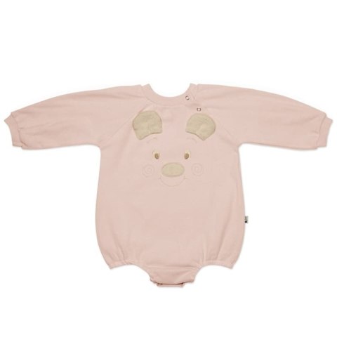 Hi Little One rampers dziecięcy MIŚ OverSize BOHO Blush roz L Pom Pom