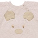 Hi Little One rampers dziecięcy MIŚ OverSize BOHO Dark Pink roz L Pom Pom