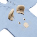 Hi Little One rampers niemowlęcy MIŚ OverSize BOHO Blue roz M Pom Pom