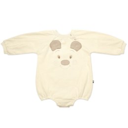 Hi Little One rampers niemowlęcy MIŚ OverSize BOHO Ivory roz M Pom Pom