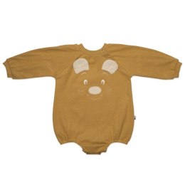 Hi Little One rampers niemowlęcy MIŚ OverSize BOHO Mustard roz M Pom Pom