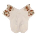 Hi Little One skarpetki dla niemowlaka BOHO FLOPI Rose roz 6-12 m Pom Pom