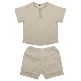 Hi Little One koszulka ze spodenkami BOHO LEO Beige roz L Pom Pom