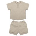 Hi Little One koszulka ze spodenkami BOHO LEO Beige roz S Pom Pom