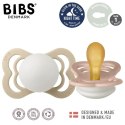 BIBS SUPREME 2-PACK BLUSH NIGHT & VANILLA NIGHT S Smoczek symetryczny kauczuk Hevea