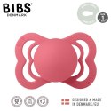 BIBS SUPREME 2-PACK CORAL & RUBY S Smoczek symetryczny kauczuk Hevea