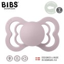 BIBS SUPREME 2-PACK DUSKY LILAC & HEATHER M Smoczek symetryczny kauczuk Hevea