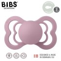 BIBS SUPREME 2-PACK DUSKY LILAC & HEATHER M Smoczek symetryczny kauczuk Hevea